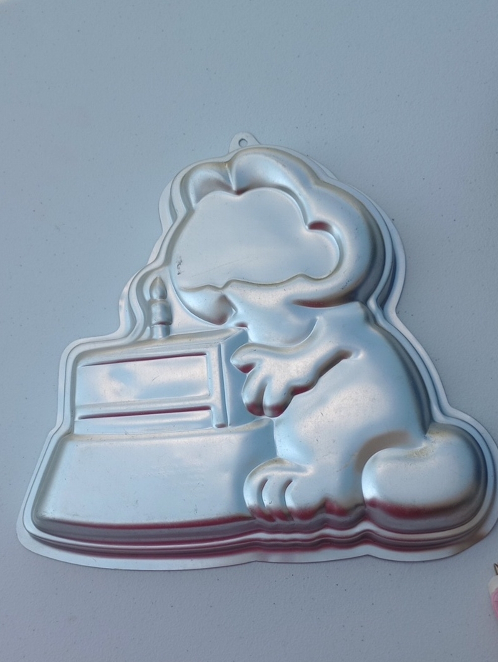 Vintage Wilton Garfield Cake Pan Mold - Silver Aluminum